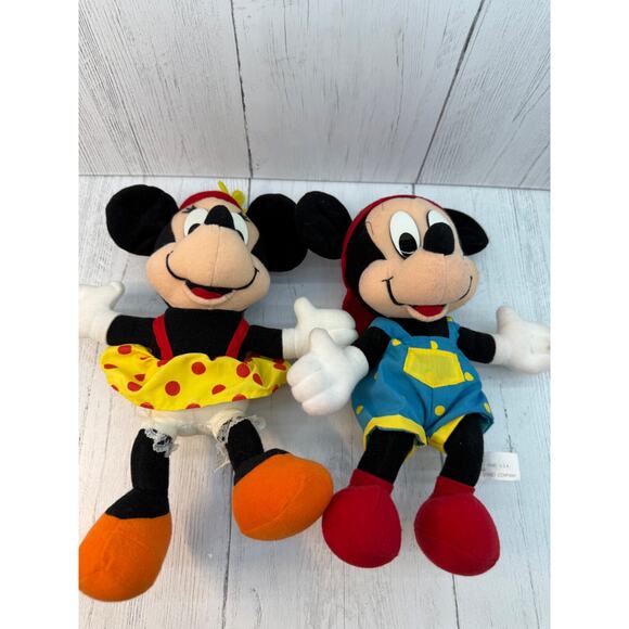 Disney Mickey and Minnie Plush Toys Mattel 1994 Toddler Toys Stuffed Figure - Picture 10 of 12